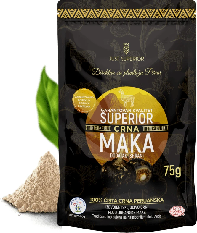 Crna maka u prahu (organski proizvod) 75 g Just Superior